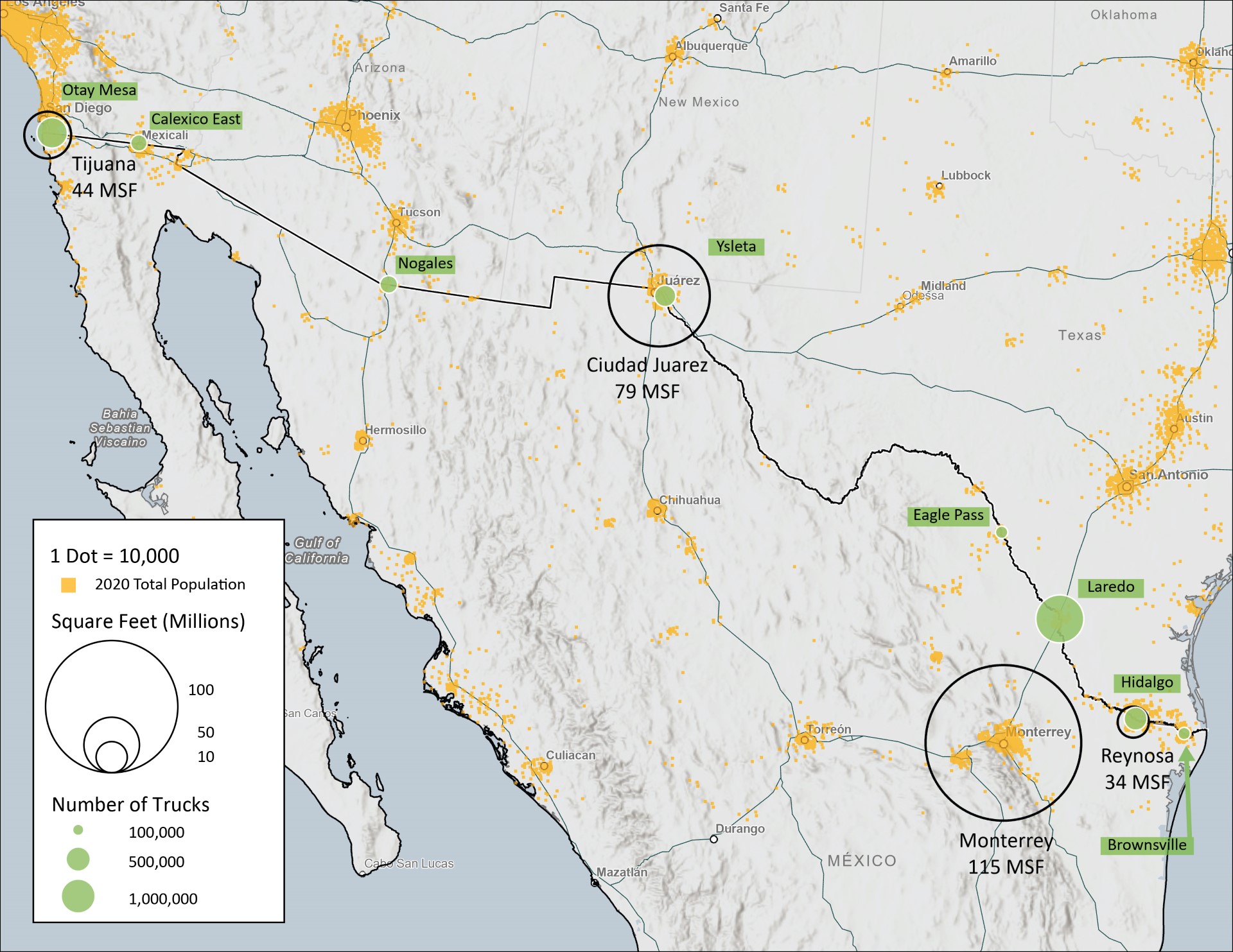 Map Mexico Nearshoring