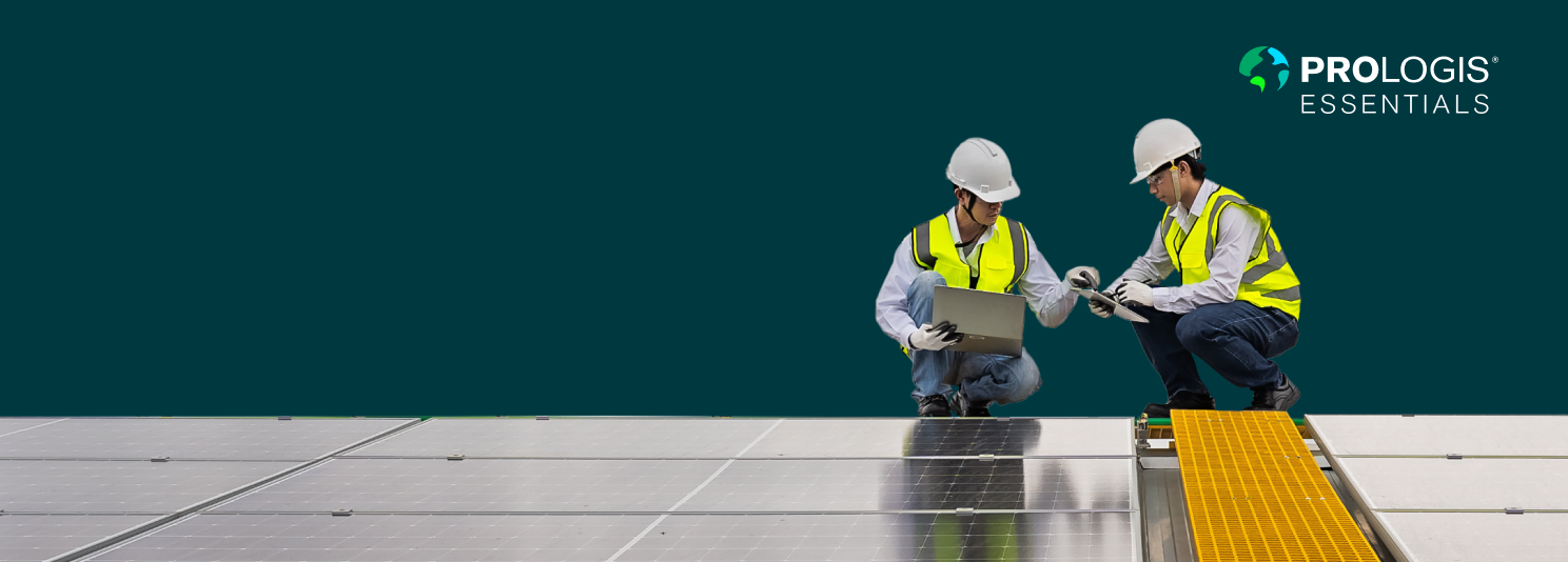 Man installing Solar panel