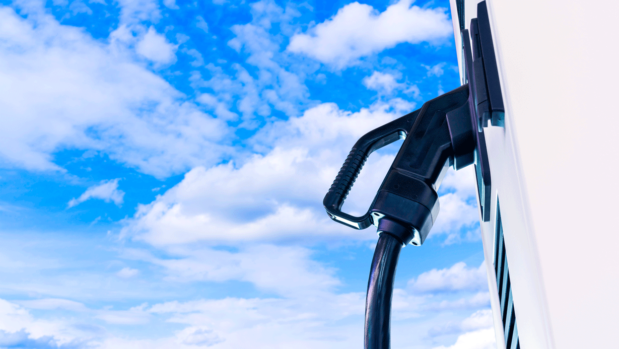 Electric truck charger at a Prologis warehouse